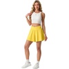 image:imagePrinStory Athletic Shorts for Women Flowy 2 in 1 Running Shorts 6 XSXLGolden Yellow