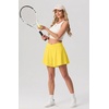 image:imagePrinStory Athletic Shorts for Women Flowy 2 in 1 Running Shorts 6 XSXLGolden Yellow