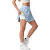 image:imagePrinStory Athletic Shorts for Women Flowy 2 in 1 Running Shorts 6 XSXLGray Blue