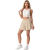 image:imagePrinStory Athletic Shorts for Women Flowy 2 in 1 Running Shorts 6 XSXLKhaki