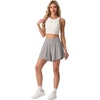 image:imagePrinStory Athletic Shorts for Women Flowy 2 in 1 Running Shorts 6 XSXLLight Gray