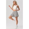 image:imagePrinStory Athletic Shorts for Women Flowy 2 in 1 Running Shorts 6 XSXLLight Gray