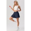 image:imagePrinStory Athletic Shorts for Women Flowy 2 in 1 Running Shorts 6 XSXLNavy Blue