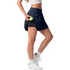 image:imagePrinStory Athletic Shorts for Women Flowy 2 in 1 Running Shorts 6 XSXLNavy Blue