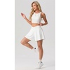 image:imagePrinStory Athletic Shorts for Women Flowy 2 in 1 Running Shorts 6 XSXLWhite
