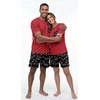 image:imagePrinStory Couples Pajamas Set Shirts and Shorts Summer Comfy Lounge FamilyBlack Lantern