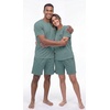 image:imagePrinStory Couples Pajamas Set Shirts and Shorts Summer Comfy Lounge FamilyHaze Blue