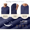 image:imagePrinStory Mens Pajamas Set 2 Piece Summer Pjs Set S3XLNavy Blue