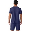 image:imagePrinStory Mens Pajamas Set 2 Piece Summer Pjs Set S3XLNavy Blue