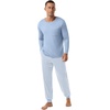 image:imagePrinStory Mens Pajamas Set Long Sleeve 2 Piece Pjs Sets S3XLBlue Stripe