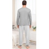 image:imagePrinStory Mens Pajamas Set Long Sleeve 2 Piece Pjs Sets S3XLGray Stripe