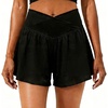 image:imagePrinStory Athletic Shorts for Women Flowy 2 in 1 Running Shorts 6 XSXLBlack