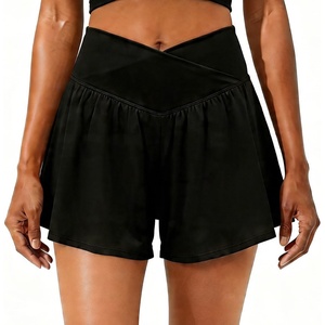 image:imagePrinStory Athletic Shorts for Women Flowy 2 in 1 Running Shorts 6 XSXLBlack