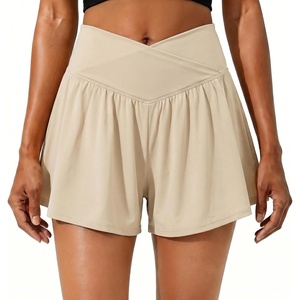 image:imagePrinStory Athletic Shorts for Women Flowy 2 in 1 Running Shorts 6 XSXLKhaki