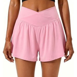 image:imagePrinStory Athletic Shorts for Women Flowy 2 in 1 Running Shorts 6 XSXLPink