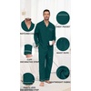 image:imagePrinStory Mens Pajamas Set Long Sleeve Button Down Sleepwear Pjs S2XL1christmas Green