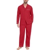 image:imagePrinStory Mens Pajamas Set Long Sleeve Button Down Sleepwear Pjs S2XL1christmas Red
