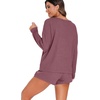image:imagePrinStory Pajamas Set for Women Waffle Knit Lounge Sets S4XLBrick Red