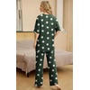 image:imagePrinStory Pajamas for Women Soft Pjs Lounge Set S4XLFpdark Green Wh Star