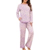 image:imagePrinStory Womens Pajama Sets 2026 Lounge Sets 2 Piece Pjs S2XLBeige Purple