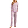 image:imagePrinStory Womens Pajama Sets 2026 Lounge Sets 2 Piece Pjs S2XLBeige Purple