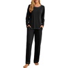 image:imagePrinStory Womens Pajama Sets 2026 Lounge Sets 2 Piece Pjs S2XLBlack