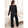 image:imagePrinStory Womens Pajama Sets 2026 Lounge Sets 2 Piece Pjs S2XLBlack