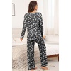 image:imagePrinStory Womens Pajama Sets 2026 Lounge Sets 2 Piece Pjs S2XLBlack Silver