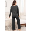 image:imagePrinStory Womens Pajama Sets 2026 Lounge Sets 2 Piece Pjs S2XLDark Gray