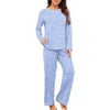 image:imagePrinStory Womens Pajama Sets 2026 Lounge Sets 2 Piece Pjs S2XLFpspot Blue