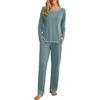 image:imagePrinStory Womens Pajama Sets 2026 Lounge Sets 2 Piece Pjs S2XLHaze Blue