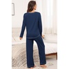 image:imagePrinStory Womens Pajama Sets 2026 Lounge Sets 2 Piece Pjs S2XLNavy Blue