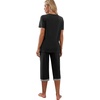 image:imagePrinStory Womens Pajama Sets Capri Pjs Soft Lounge Sets S4XLBlack Cat