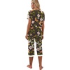 image:imagePrinStory Womens Pajama Sets Capri Pjs Soft Lounge Sets S4XLFpbk Leaf Butterfly