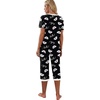 image:imagePrinStory Womens Pajama Sets Capri Pjs Soft Lounge Sets S4XLFpblack White Koala