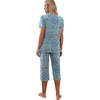 image:imagePrinStory Womens Pajama Sets Capri Pjs Soft Lounge Sets S4XLFpblue Mandala Print