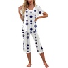 image:imagePrinStory Womens Pajama Sets Capri Pjs Soft Lounge Sets S4XLFpdot Vertical Line