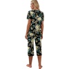 image:imagePrinStory Womens Pajama Sets Capri Pjs Soft Lounge Sets S4XLFpgreen Leaf Lily