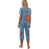 image:imagePrinStory Womens Pajama Sets Capri Pjs Soft Lounge Sets S4XLFpmix Blue