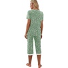 image:imagePrinStory Womens Pajama Sets Capri Pjs Soft Lounge Sets S4XLFpspot Green