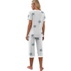 image:imagePrinStory Womens Pajama Sets Capri Pjs Soft Lounge Sets S4XLFpstripe Blue Star