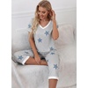 image:imagePrinStory Womens Pajama Sets Capri Pjs Soft Lounge Sets S4XLFpstripe Blue Star