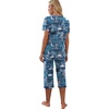 image:imagePrinStory Womens Pajama Sets Capri Pjs Soft Lounge Sets S4XLGood Night Blue
