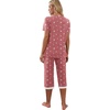 image:imagePrinStory Womens Pajama Sets Capri Pjs Soft Lounge Sets S4XLWhite Star Red