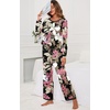 image:imagePrinStory Womens Pajama Sets Long Pjs Soft Lounge Sets XS4XLFpbig Leaf Pink