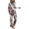 image:imagePrinStory Womens Pajama Sets Long Pjs Soft Lounge Sets XS4XLFpbig Leaf Pink