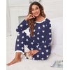 image:imagePrinStory Womens Pajama Sets Long Pjs Soft Lounge Sets XS4XLFpblue Wh Star