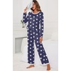 image:imagePrinStory Womens Pajama Sets Long Pjs Soft Lounge Sets XS4XLFpblue Wh Star