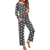 image:imagePrinStory Womens Pajama Sets Long Pjs Soft Lounge Sets XS4XLFpdark Gray Wh Star