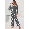 image:imagePrinStory Womens Pajama Sets Long Pjs Soft Lounge Sets XS4XLFpdark Gray Wh Star